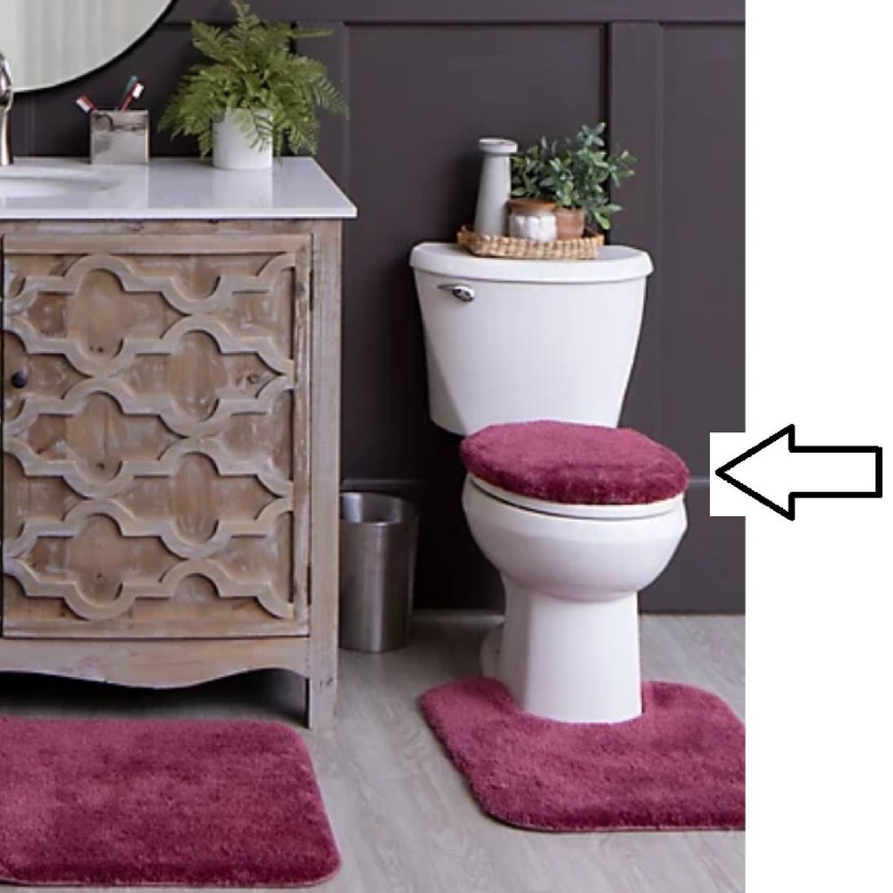 Nestwell Performance Toilet Lid Cover in Dry Rose color - brand new with tags